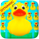 funny yellow duck pool android application logo